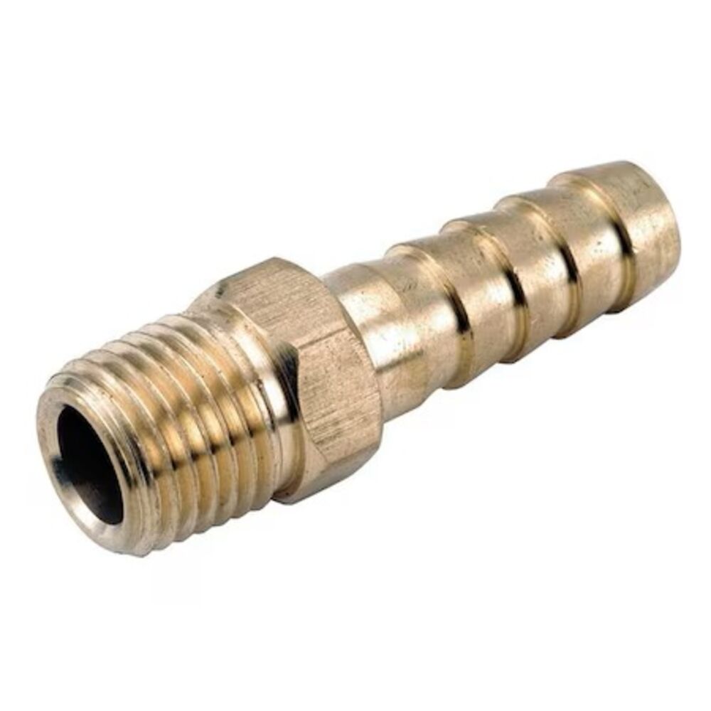 Midland 7070010402 7129 Hose Barb, 1/4 x 1/8", Barb x Male Pipe, Brass