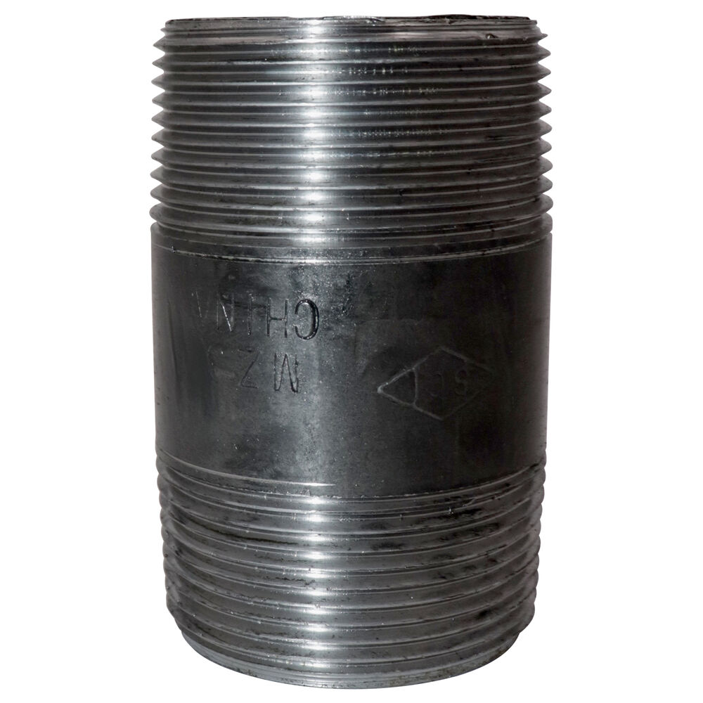 FIG 339 Standard Pipe Nipple, 1-1/2 inx3" L MNPT, Steel, Black, SCH 40/STD, Welded, Import