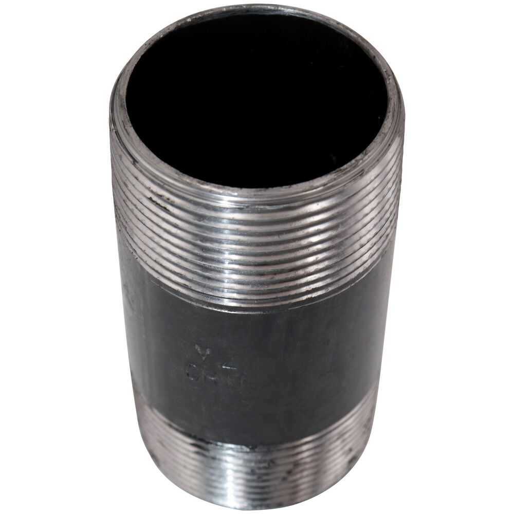 FIG 339 Standard Pipe Nipple, 1-1/2 inx3-1/2" L MNPT, Steel, Black, SCH 40/STD, Welded, Import