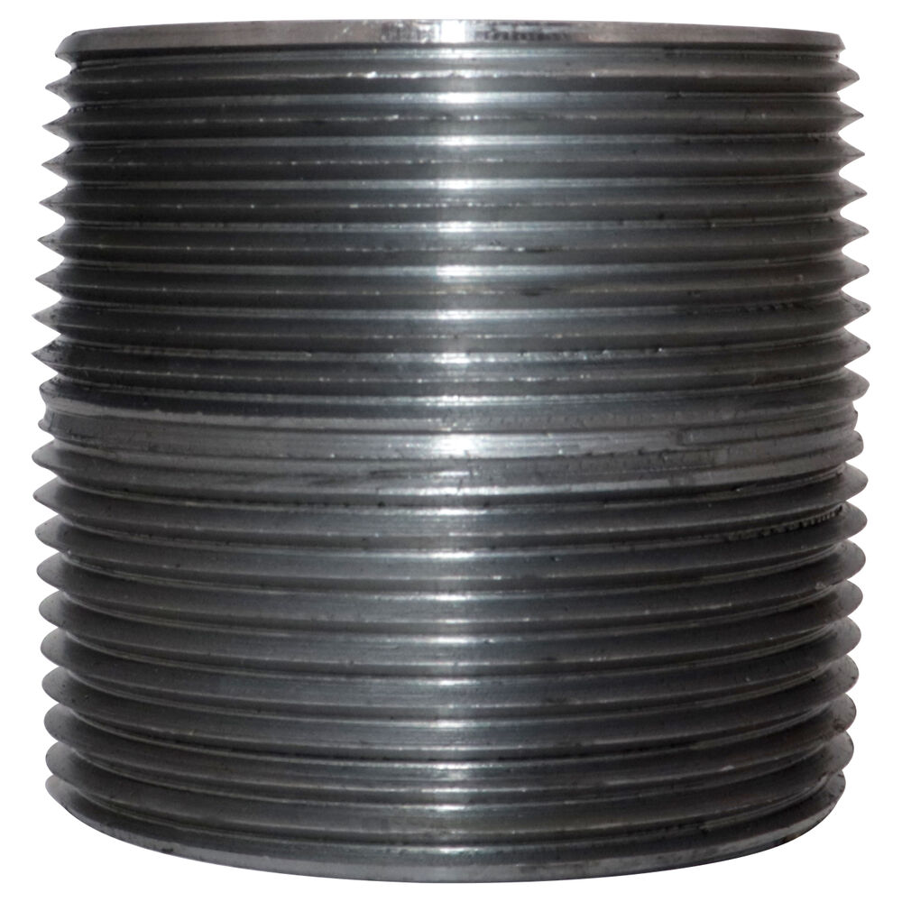 Beck® 0831032602 FIG 343 Standard Pipe Nipple, 1-1/2 inx1-3/4" L MNPT, Steel, Galvanized, SCH 40/STD, Welded, Import