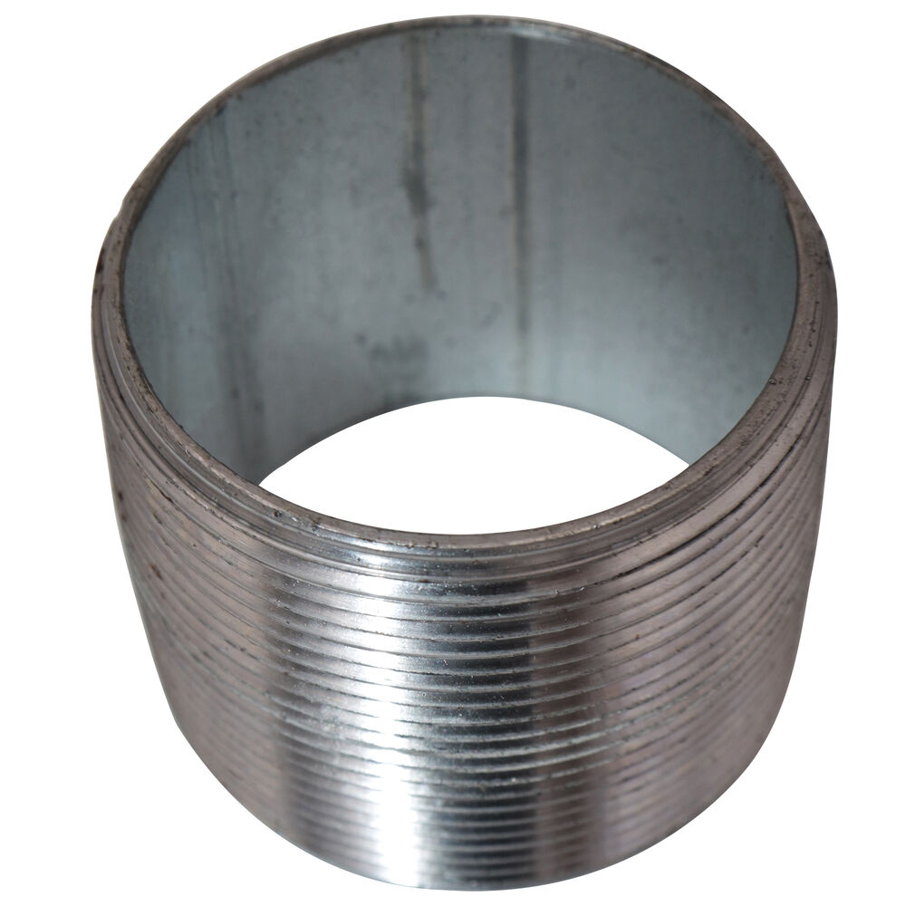 Beck® 0831037007 FIG 343 Standard Pipe Nipple, 2 inx2" L MNPT, Steel, Galvanized, SCH 40/STD, Welded, Import