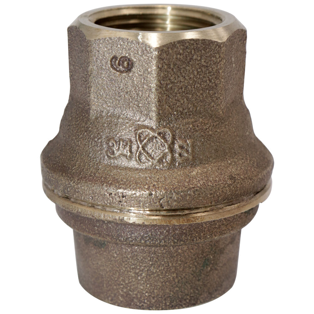 NIBCO® Ring Check® NL931X8 T-480-Y-LF Lift In-Line Check Valve, 3/4 in, NPT, 125 lb, Low Lead Compliance: Yes, Bronze Body, Domestic