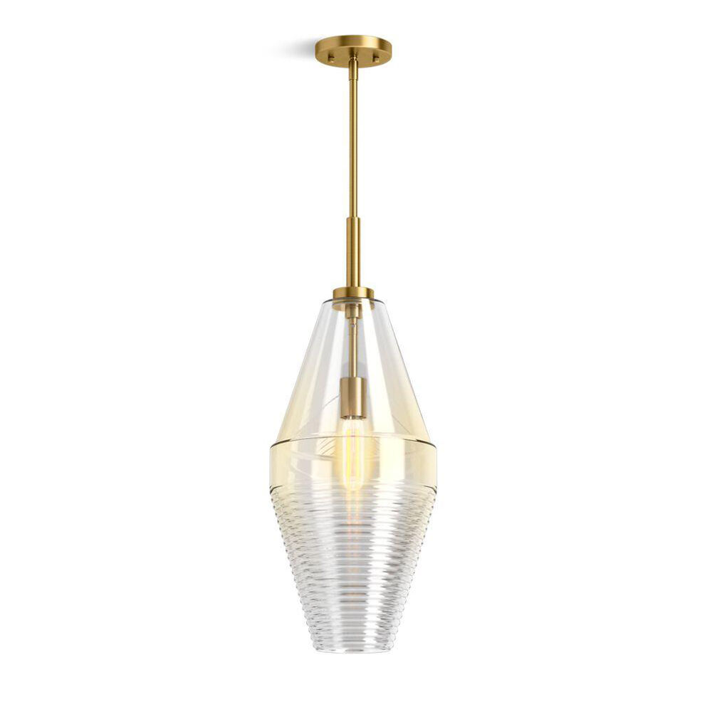 Kohler® 42195-PE01-2GL Simplice™ Diamond Pendant Lighting Fixture, 120 V, Brushed Moderne Brass Housing