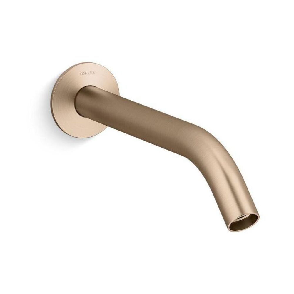 Kohler® T23890-BV Components® Wall-Mount Bathroom Faucet Spout w/ Tube Design, 1.2 gpm, Vibrant Brushed Bronze