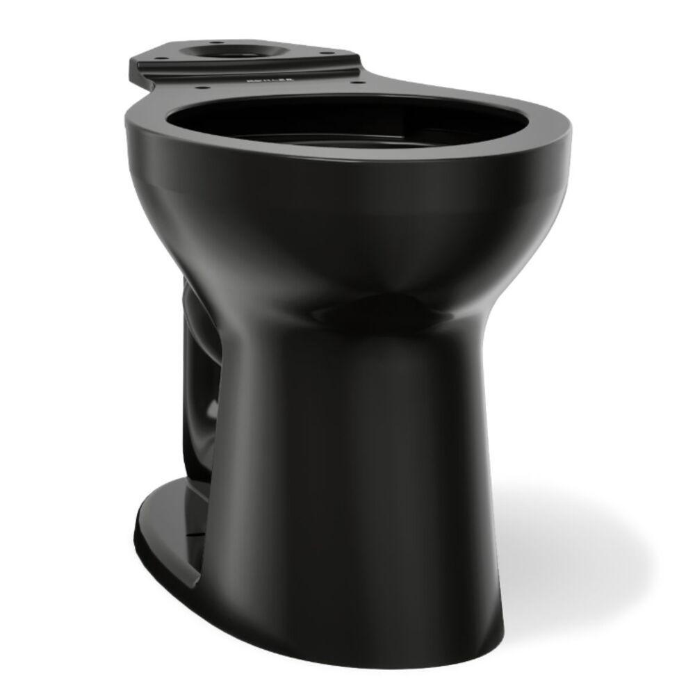 Kohler® 44199-7 Highline® ADA Elongated Toilet Bowl, 12" Rough-In, 16-15/16" H Rim, 2" Trapway, Black/Black