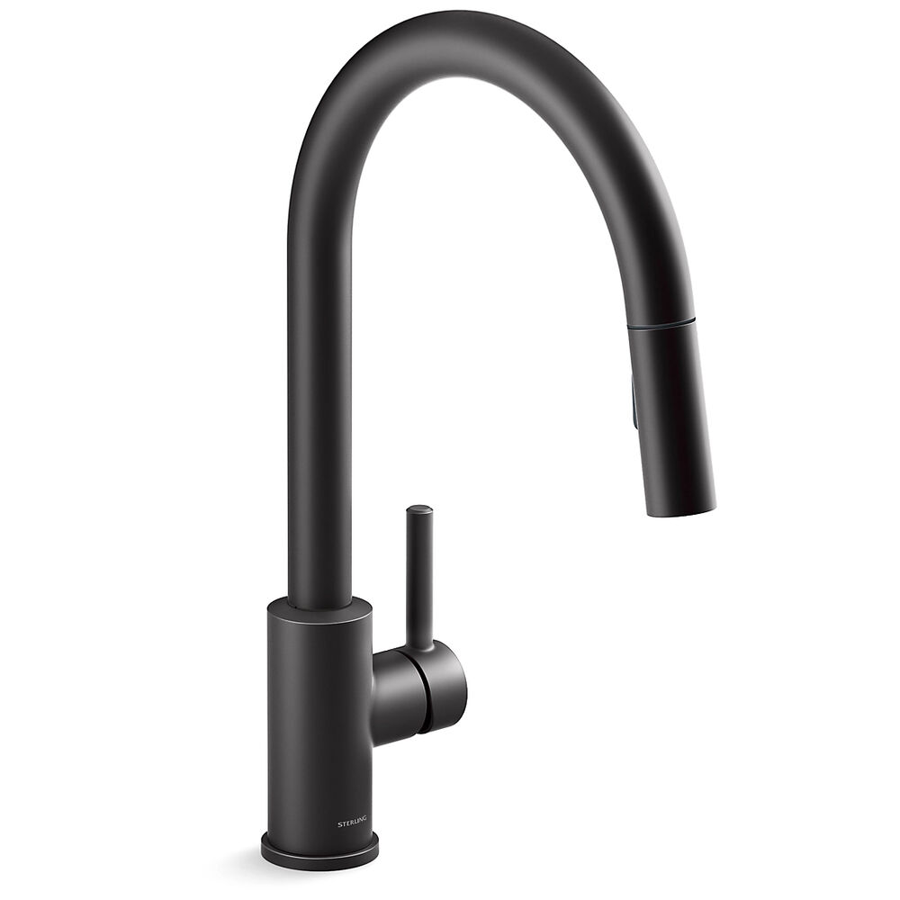 Sterling 34462-BL Traverse™ Two Function Pull-Down Kitchen Sink ADA Faucet, Matte Black