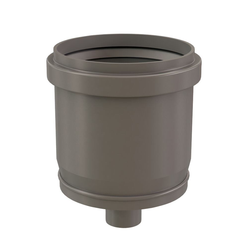 Centrotherm ISTCD04 InnoFlue® 4" Single Wall Tee Cap w/ 1.3" Drain, Polypropylene