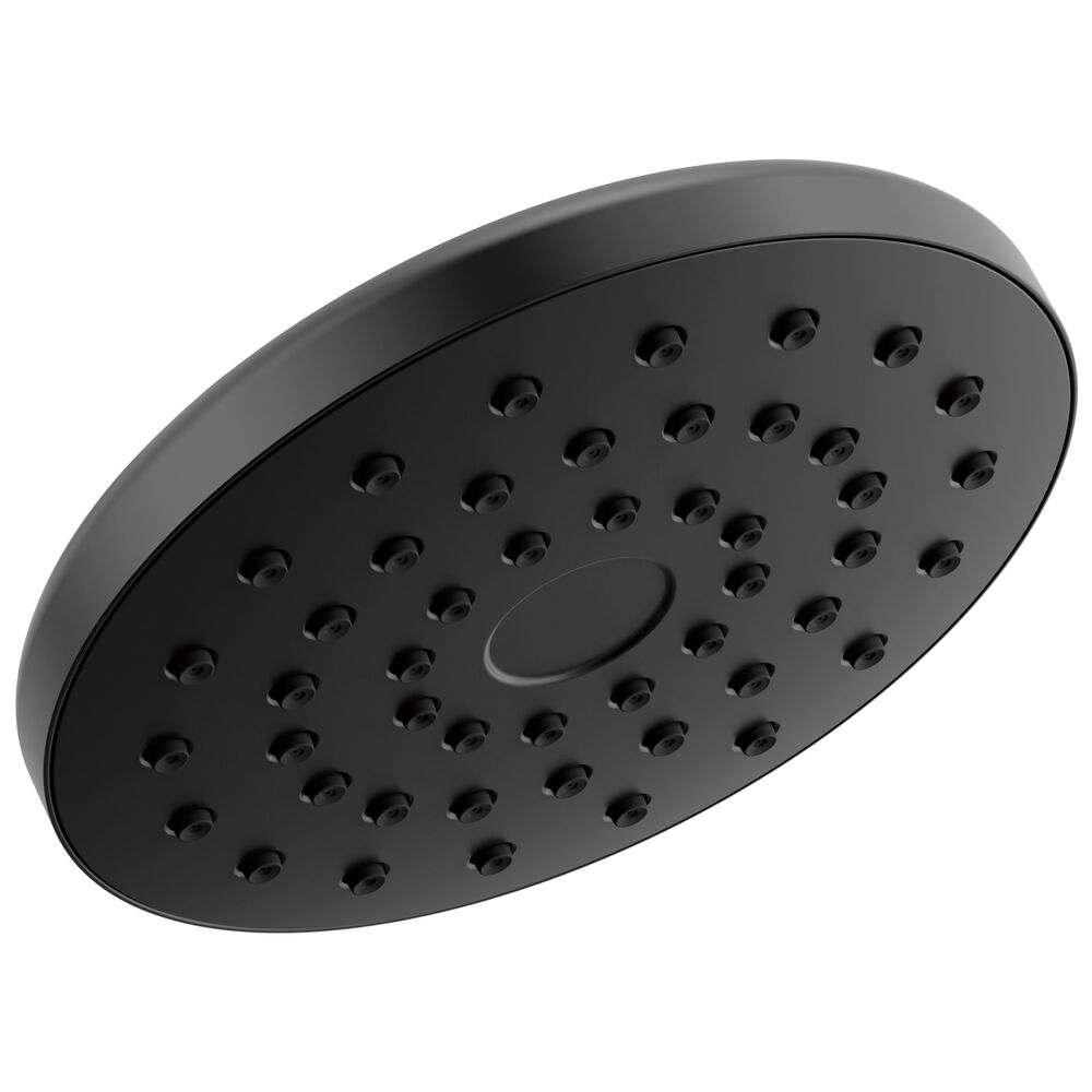 Delta 52101-BL25 Universal Showering Components 7" PivotPro™ Raincan Shower Head, 2.5 gpm, Matte Black