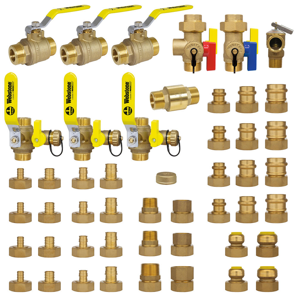 Webstone H-GKIT1W G-Series Contractor Kit, DZR Brass