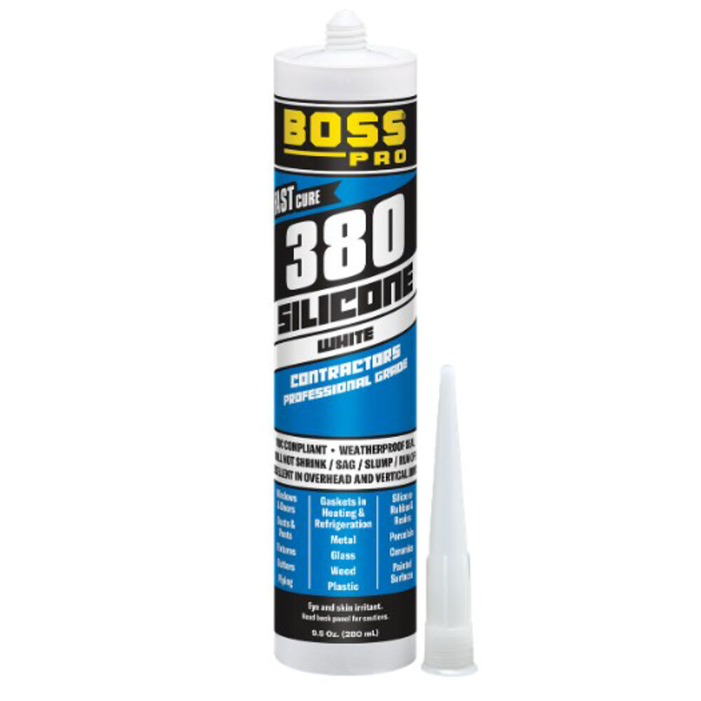 BOSS® by Soudal 142264 380 Silicone, 9.5 oz, Clear