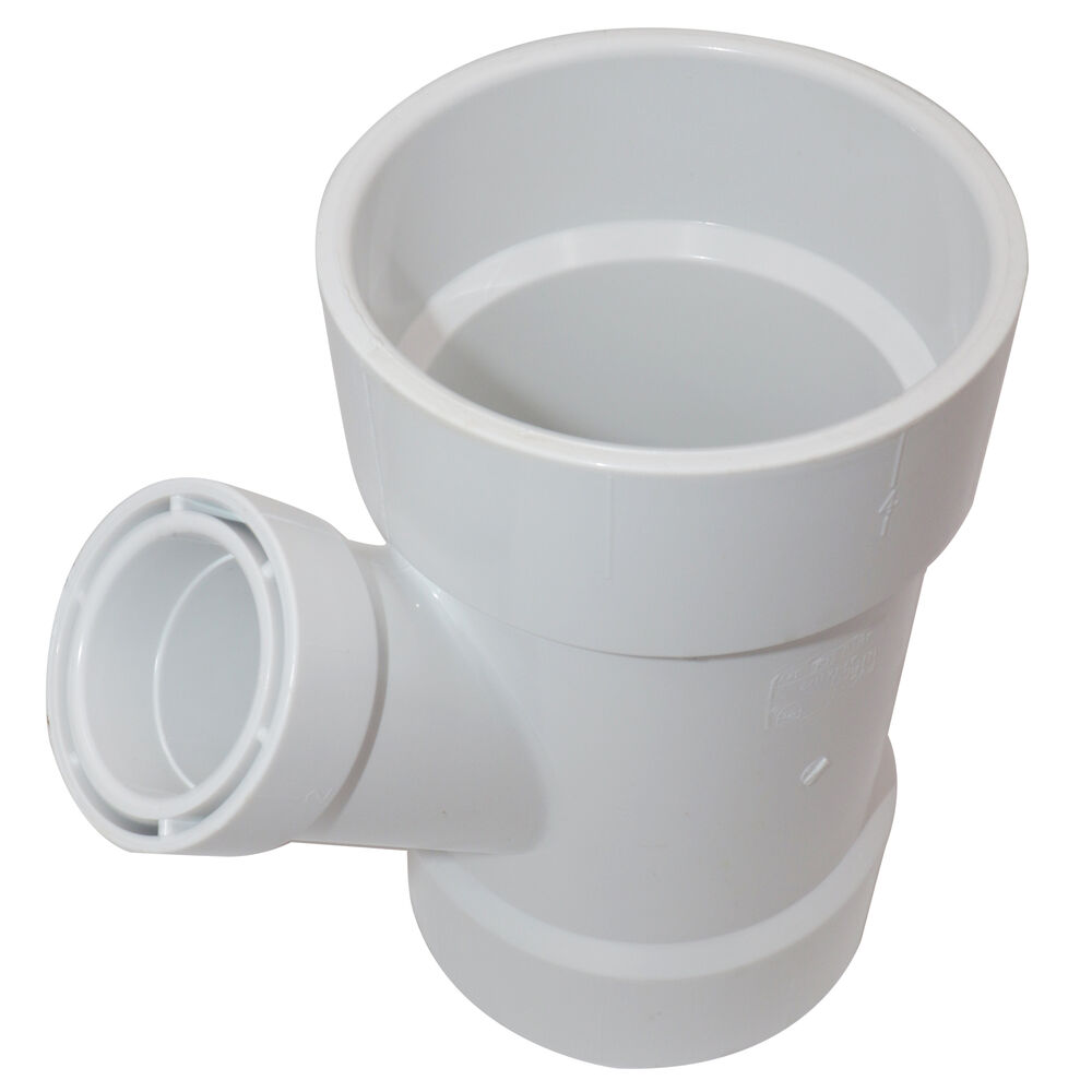 K091200 4810 DWV Reducing 45 deg Wye, 4x4x1-1/2 in, Hub, PVC, Domestic
