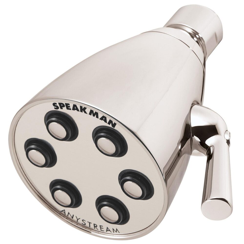 Speakman® S-2252-PN Icon™ Multi-Function Shower Head, 2.5 gpm Min, 3 Sprays, Wall Mount, 2-3/4" Head