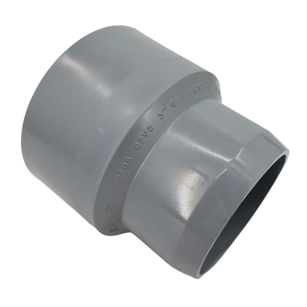 7134770 3" Flue Adapter, PVC/CPVC, for  B1HE / B2HE / CU3A