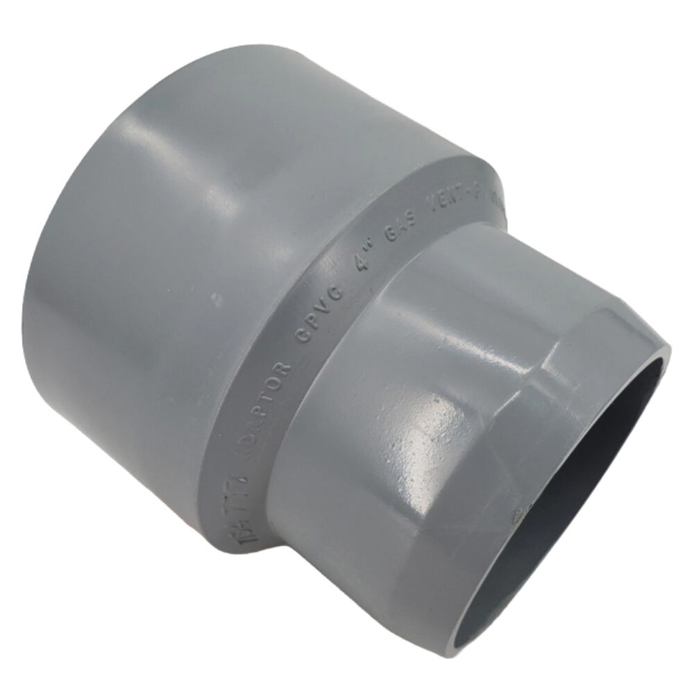 7134771 4" Flue Adapter, PVC/CPVC, for B2HA / CU3A