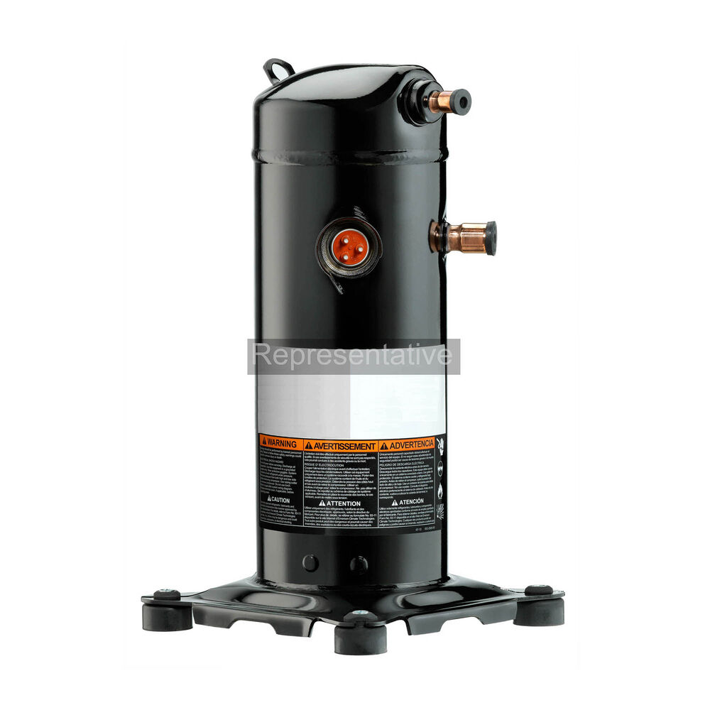 ICP™ ABG042KAB Hermetic Scroll Compressor, 42,000 BTU/hr Nominal, 208 to 230 V AC, 3.5 hp Power Rating, R-410A Refrigerant