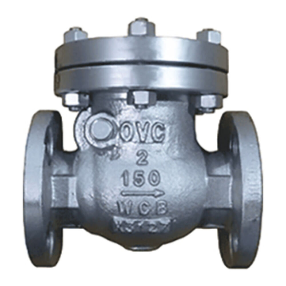 4" 150# API 600 Cast Carbon Steel Swing Check Valve, Flanged Ends, Class 150