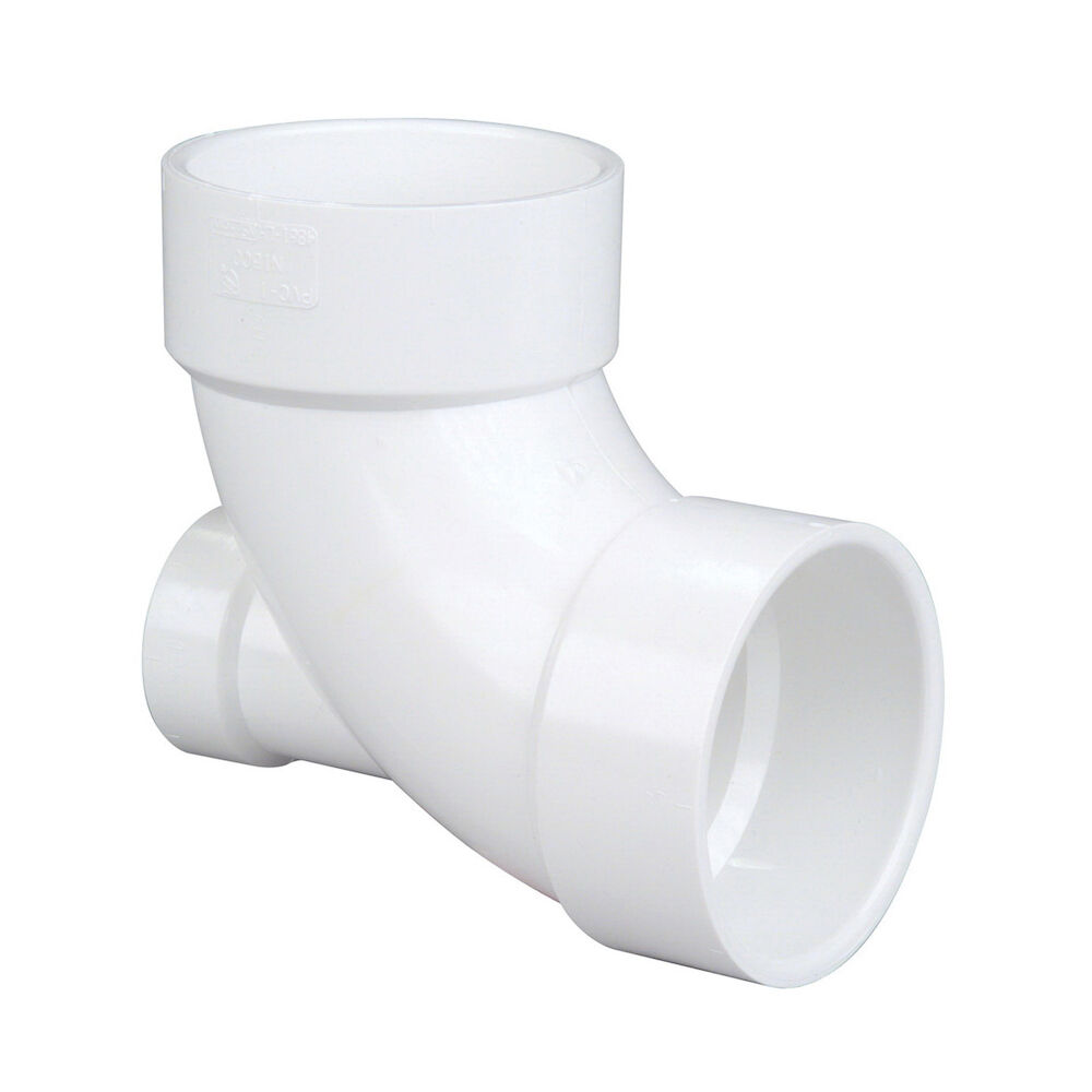 K446000 4861-LH DWV 90 deg Elbow w/ Low Heel Inlet, 3x3x2", Hub, PVC
