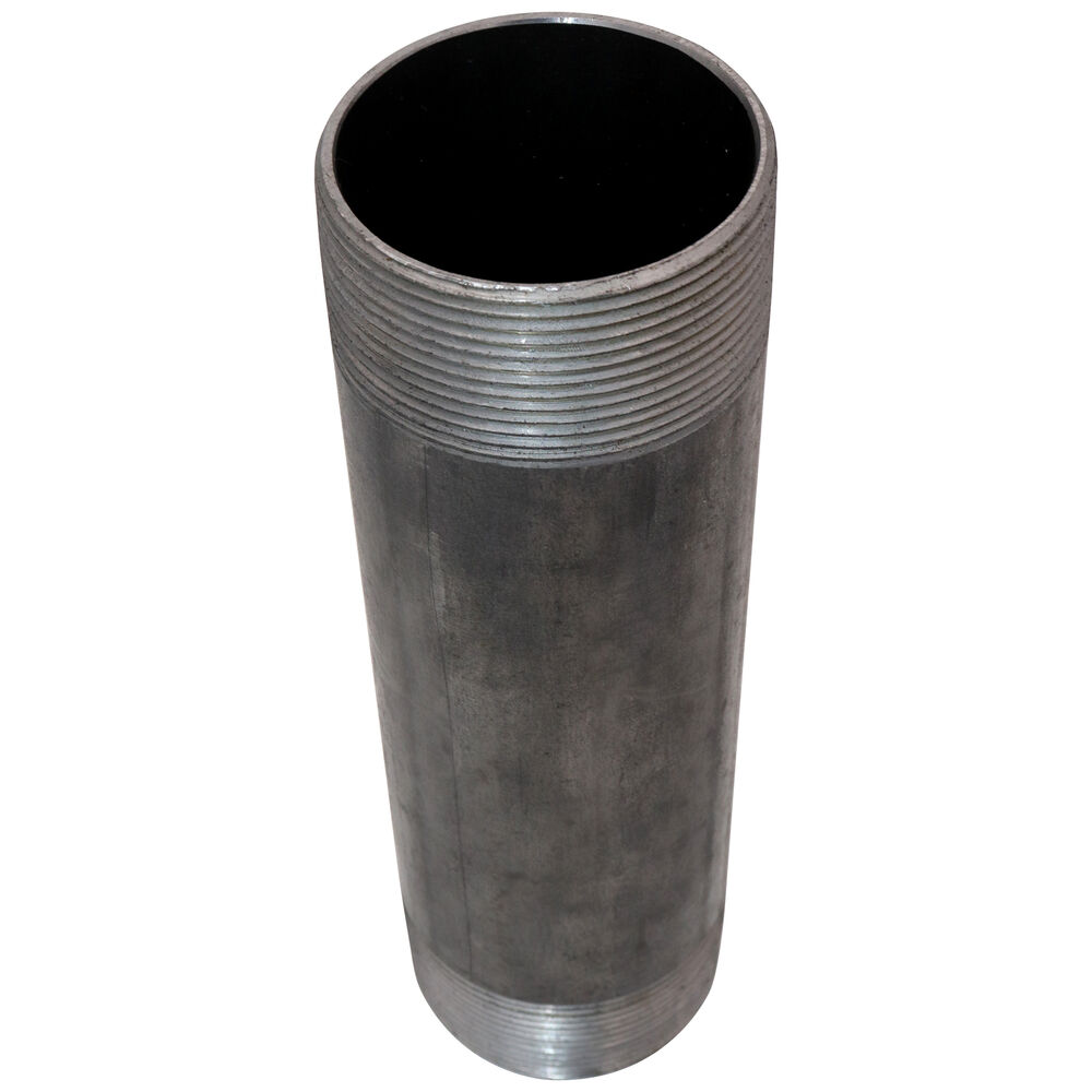 Pipe Nipple, 3 inx11" L Butt Weld, Carbon Steel, Black, SCH 40/STD, Import