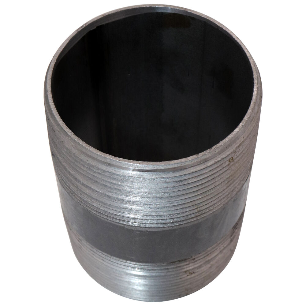 Pipe Nipple, 3 inx4-1/2" L Butt Weld, Carbon Steel, Black, SCH 40/STD, Import