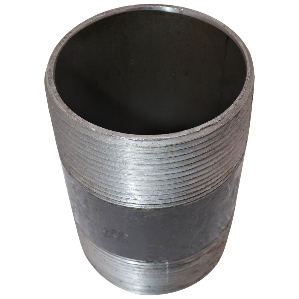 Pipe Nipple, 3 inx5" L NPT, Steel, Black, SCH 40/STD, Welded, Import