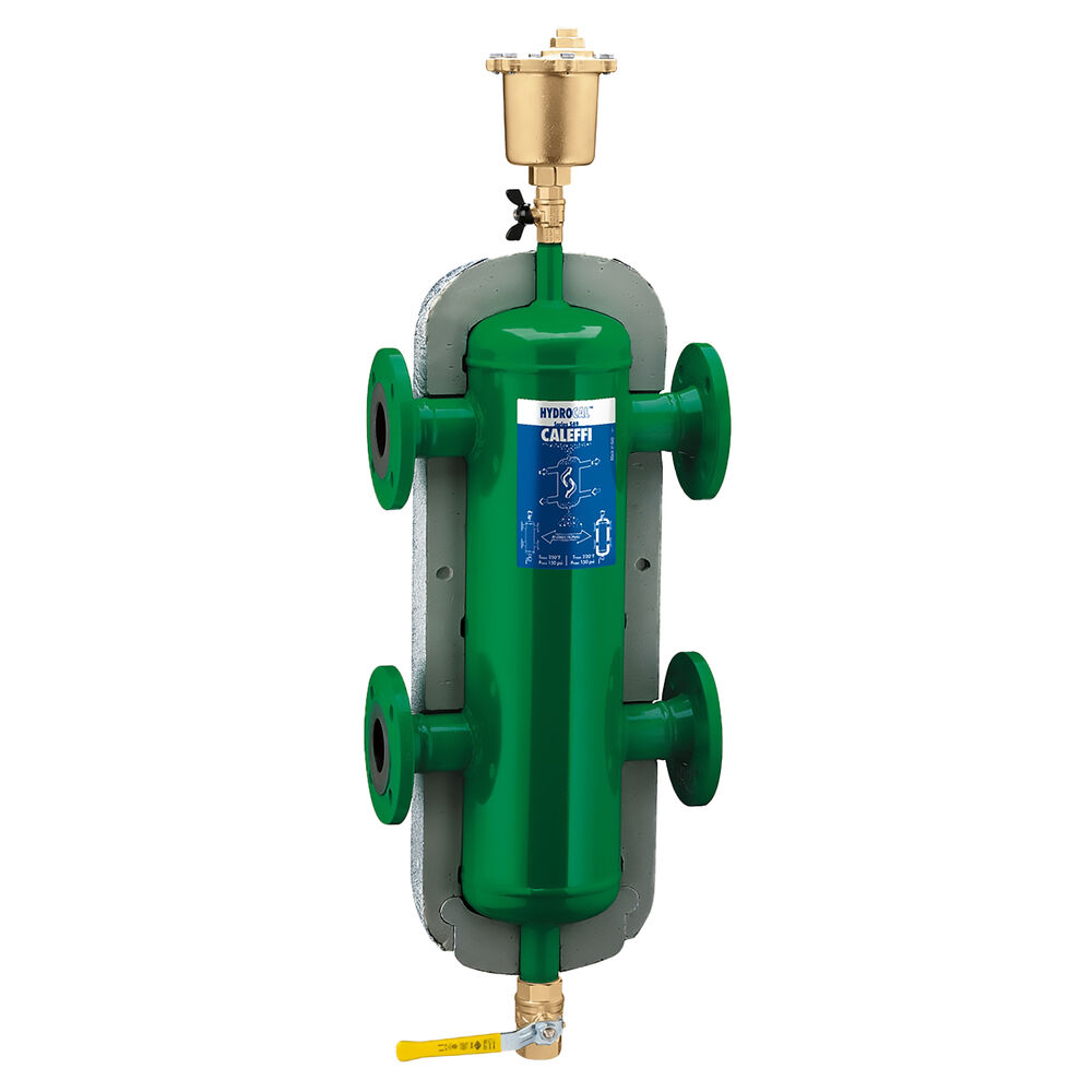Caleffi NA548082A Hydraulic Separator, 3" Flange Connection, 150 psi Working, Steel