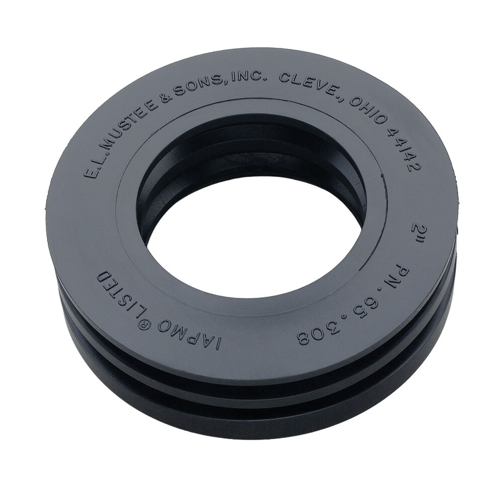 ELM® MUSTEE 65.308 Drain Seal, Rubber, Black
