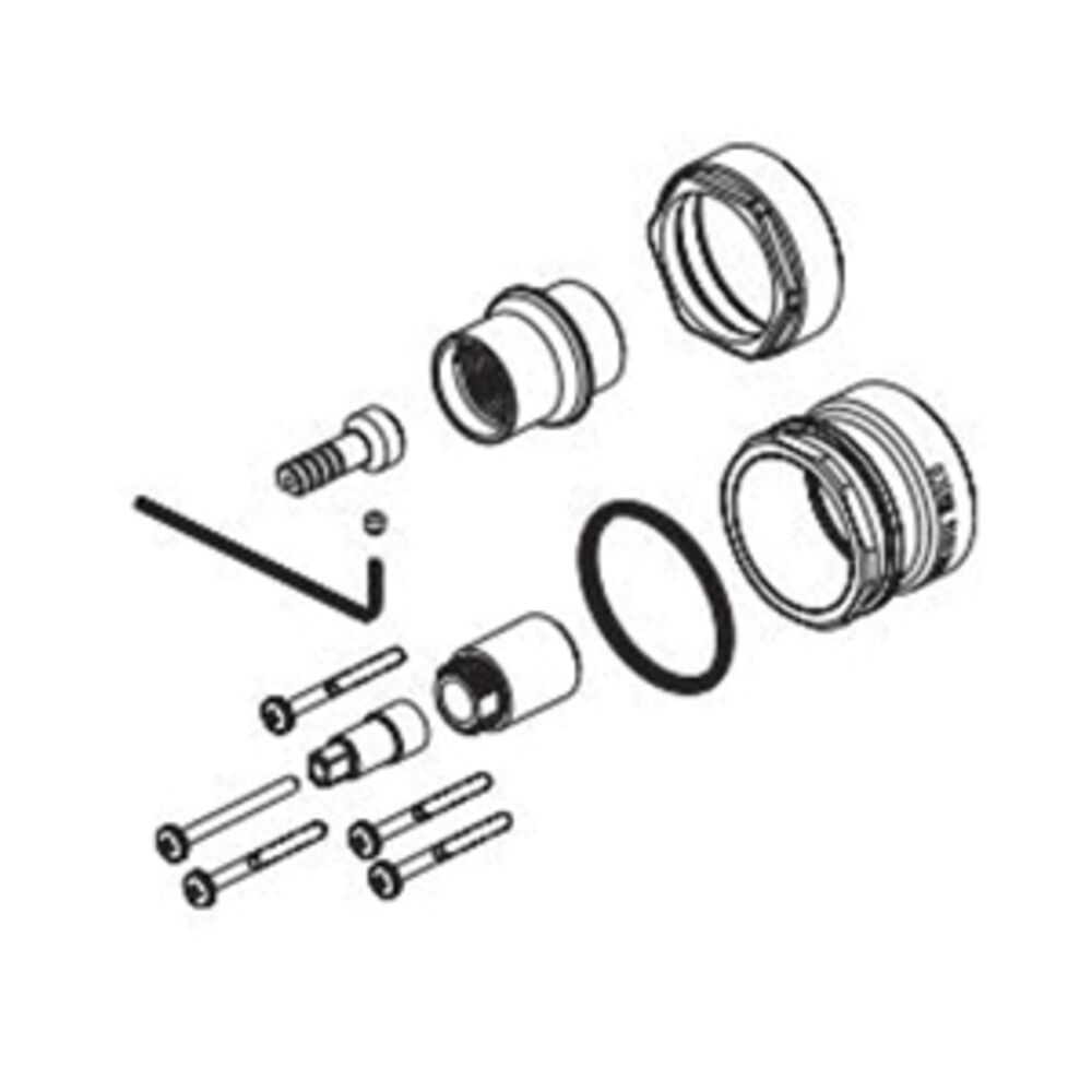 DELTA® RP101201KS Trillian™ Thick Wall Installation Kit, Black Stainless Steel