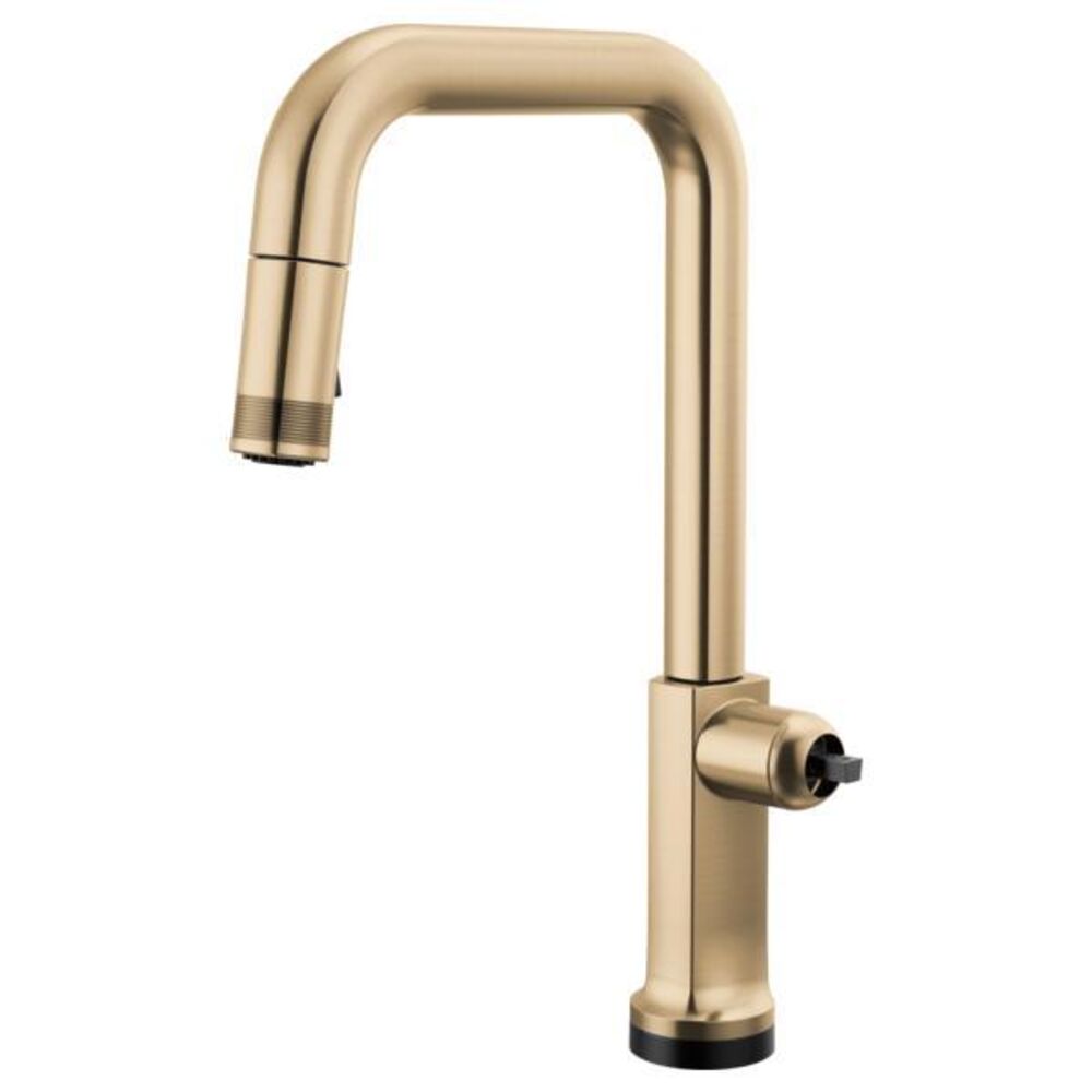 First 64007 Brizo® 64007LF-GLLHP-L Kintsu® Single-Handle Faucet w/ Square Spout, 1. ...