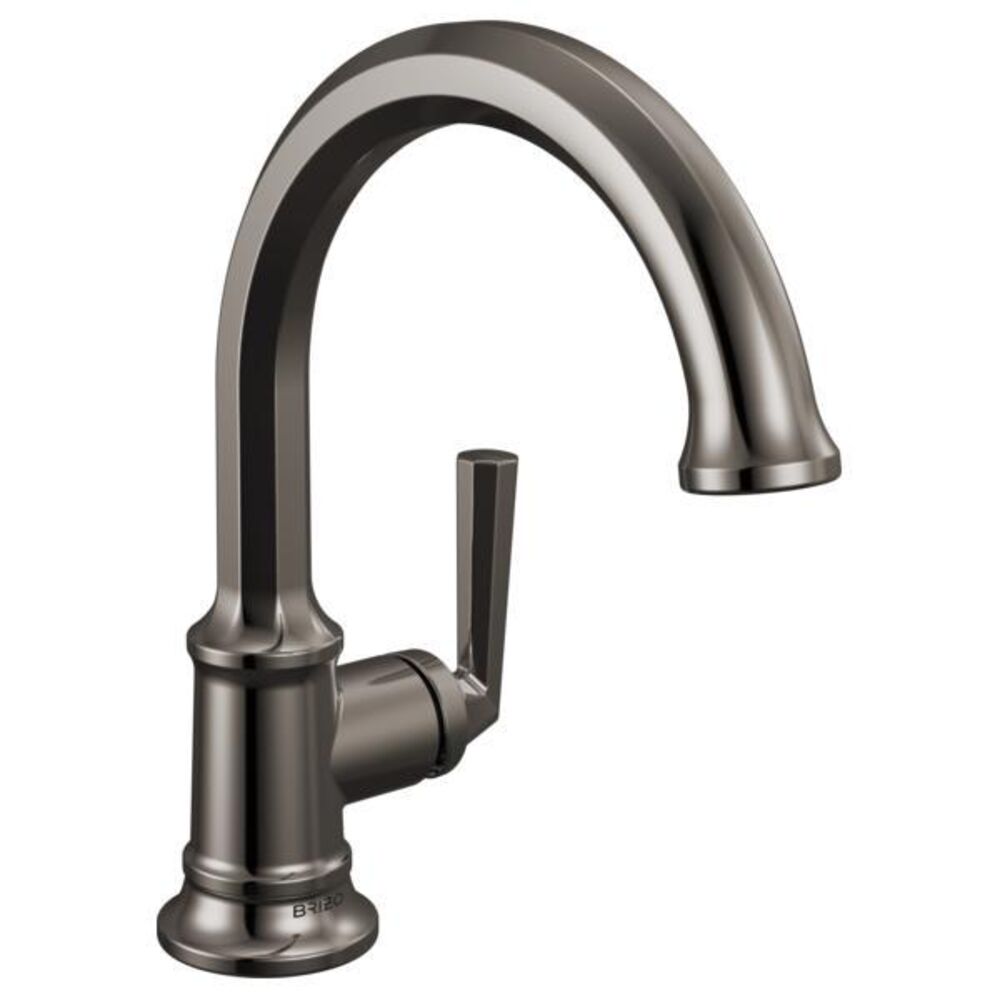 Brizo® 65065LF-BNX Beauclere™ Faucet Single-Handle Lavatory, 1.2 gpm, 5-7/16" H Spout, 1 Faucet Hole, Brilliance Black Onyx
