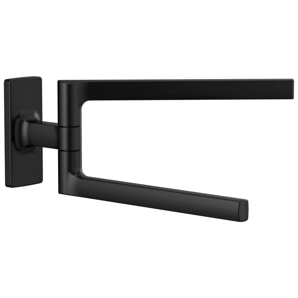 Brizo® 694707-BL Kintsu® Towel Bar, 8" L Bar, 4.19" OAH 10-1/2" OAD, Metal, Matte Black