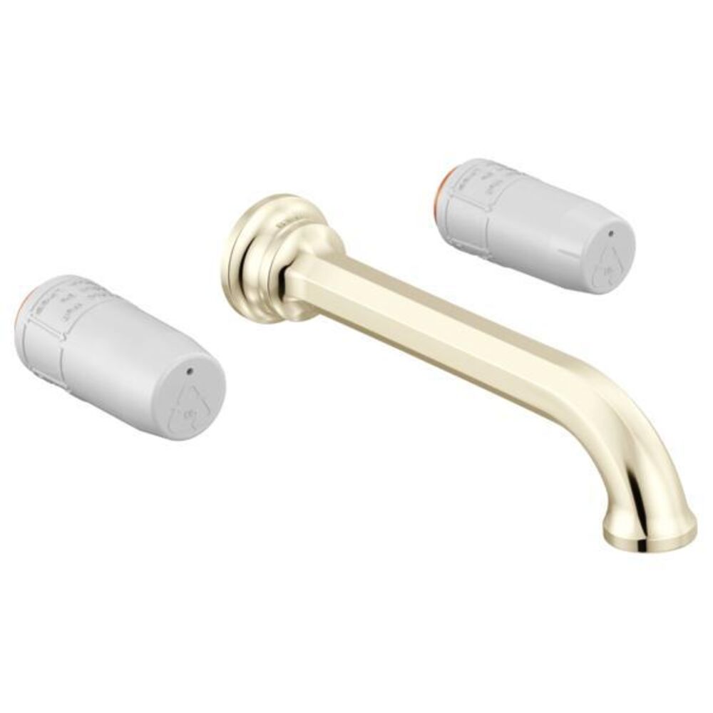 Brizo® T65865LF-PNLHP Beauclere™ Handle Faucet, Commercial, 1.2 gpm, 2 Handles, Grid Strainer Drain, Polished Nickel