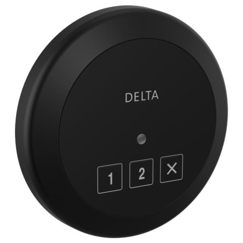 DELTA® 5CN-220R-BL Round Steam Shower Control, LED Indicator Display, Matte Black