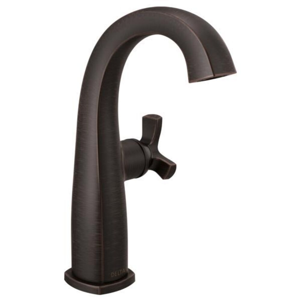 DELTA® 6776-RB-DST Stryke® Single-Handle Bathroom Faucet, 1.2 gpm, 7-3/8" H Spout, 1 Handle, 1 Faucet Hole, Venetian Bronze