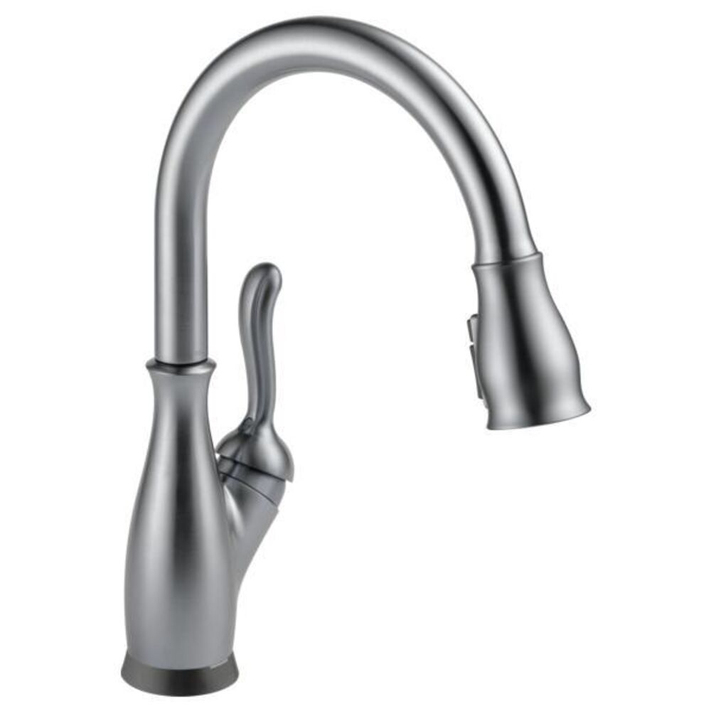 DELTA® 9178TL-AR-DST Leland® Touchless Kitchen Faucet, 1.8 gpm, 1 Handle, 1 Faucet Hole, Arctic Stainless