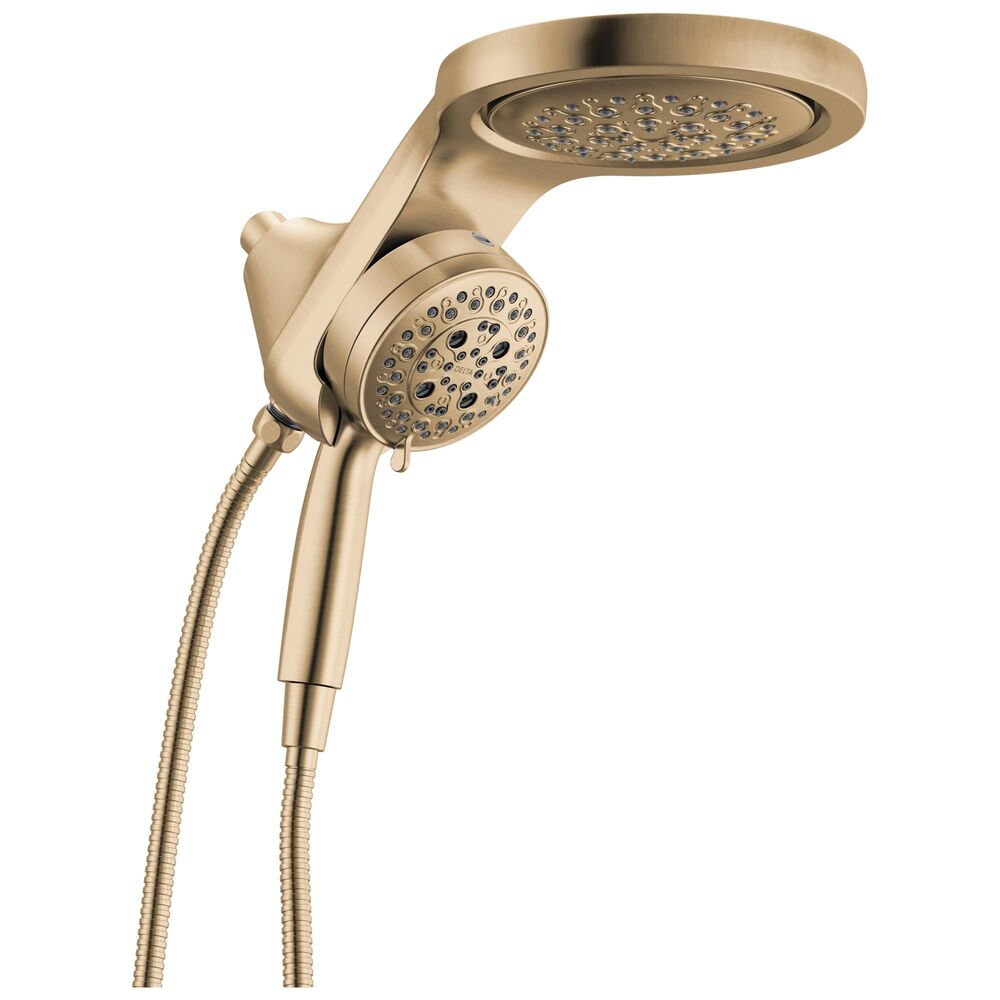 DELTA® 56000-CZ-PR25 6F HydroRain® Two-In-One Shower w/ ProClean™, 2.5 gpm, 6 Spray Settings, Lumicoat® Champagne Bronze
