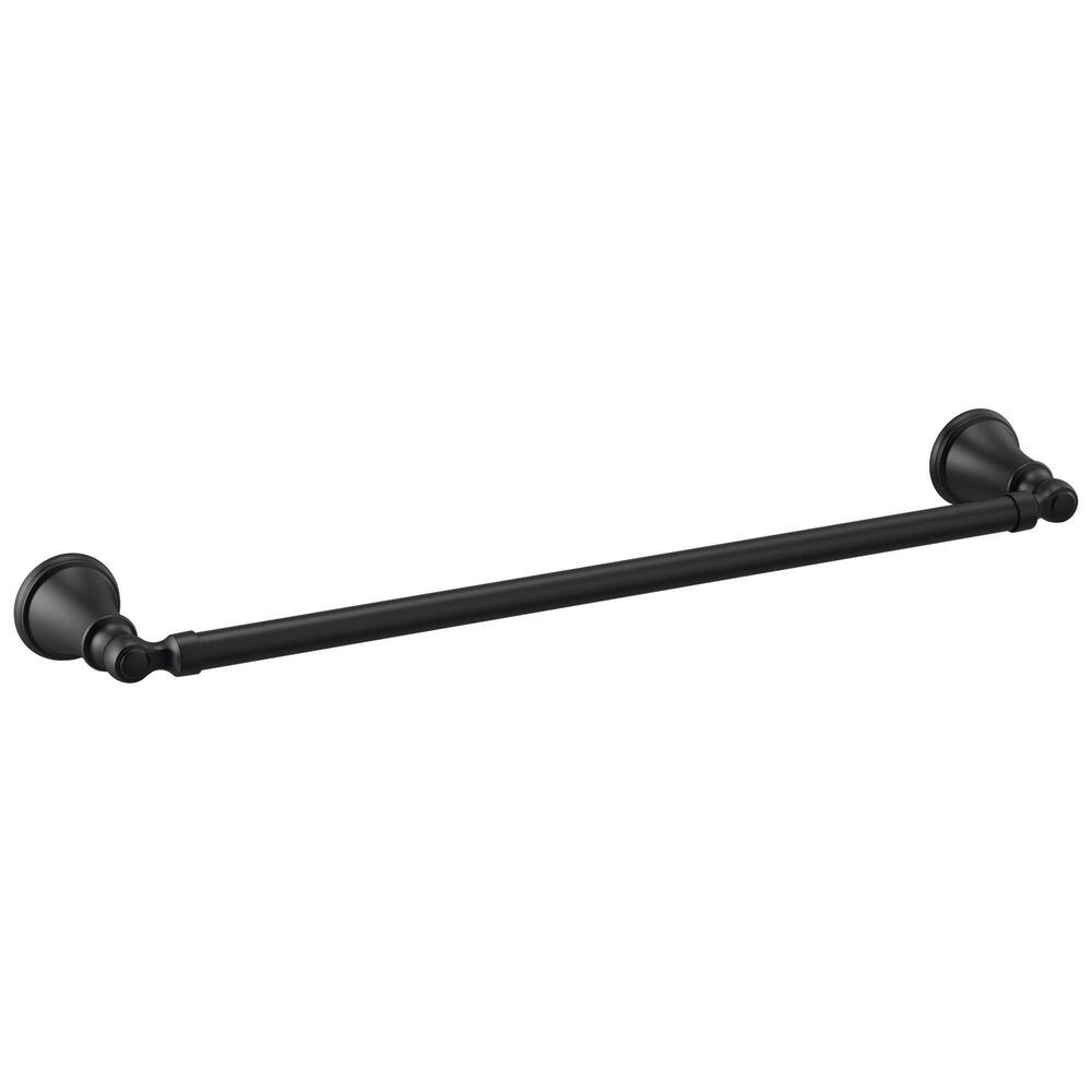 DELTA® 73218-BL Towel Bar, 18" L Bar, 1.88" OAH x 3.375" OAD, Metal, Matte Black
