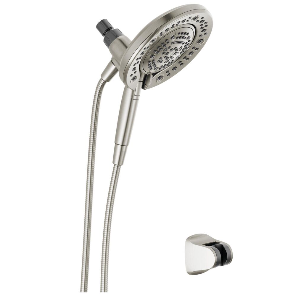 DELTA® 75687DSN Universal Hand Shower, 7-7/8" Dia Shower Head 7-Function Shower Head, 1.75 gpm, 84" L Hose, Satin Nickel