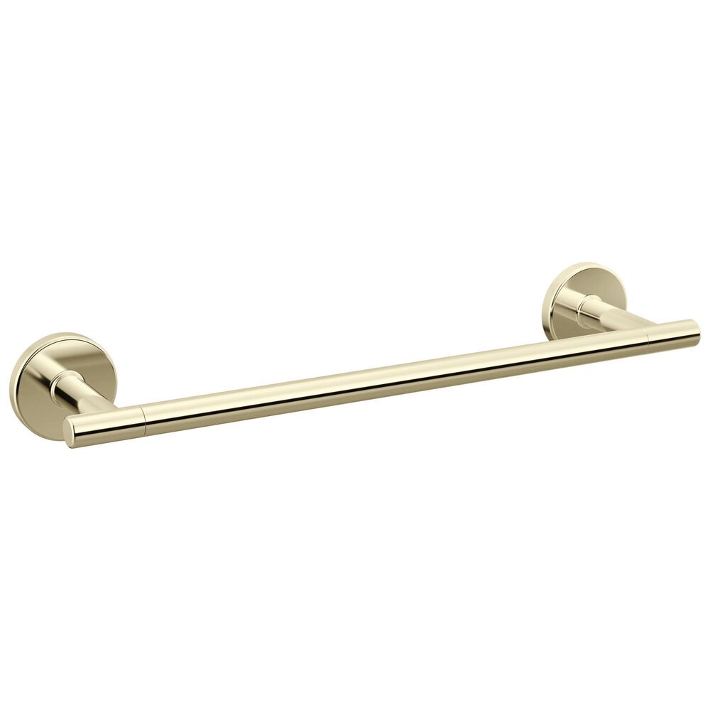DELTA® 75912-PN Trinsic® Towel Bar, 12" L Bar, 1.12" OAH 3.37" OAD, Brass, Lumicoat™ Polished Nickel