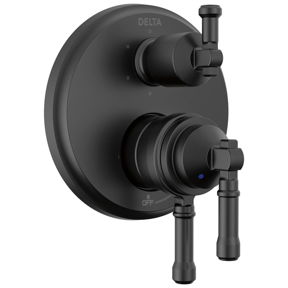 DELTA® T27984-BL 17 Series 6-Setting Diverter Trim, 5.8 gpm Valve, Matte Black