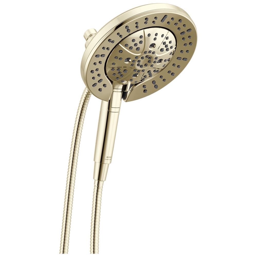 DELTA® 58651-PN-PR Universal Showering Shower Head, 1.75 gpm Max Flow, 7-Spray Functions, Wall Mount, Lumicoat™ Polished Nickel