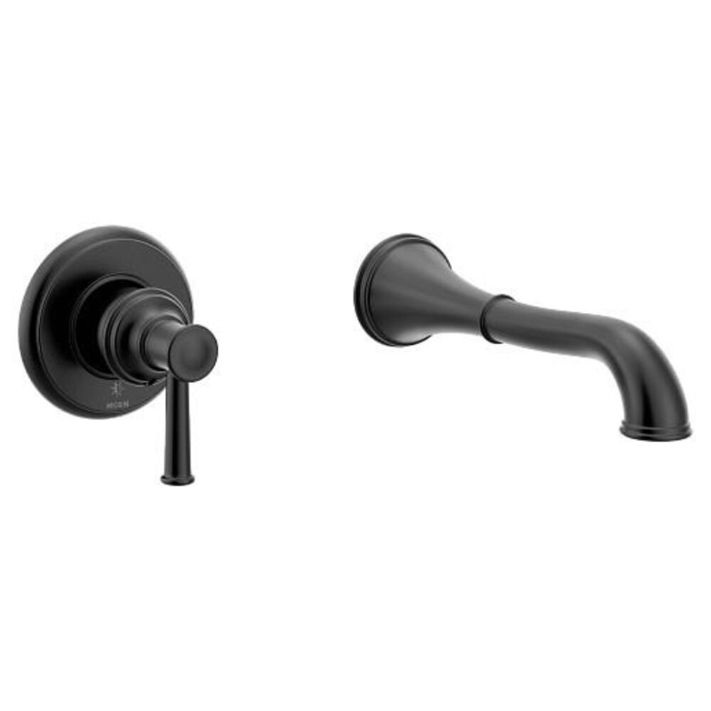 Moen® WT9021BL Smooth Tub Filler, 8 gpm, Matte Black