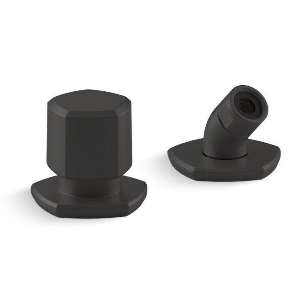 Kohler® 27022-BL 2-Way Shower Holder, Deck Mount, For Use w/ Occasion Bathroom Faucet and Accessories, Matte Black