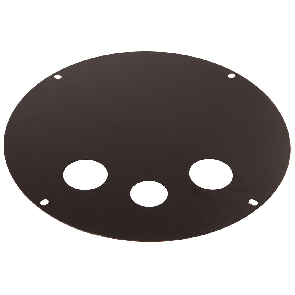 TOPP C24SSL-0155S 14g Simplex Steel Sewage 3-Hole Basin Cover w/ HDWE, 2x2, 24" Dia