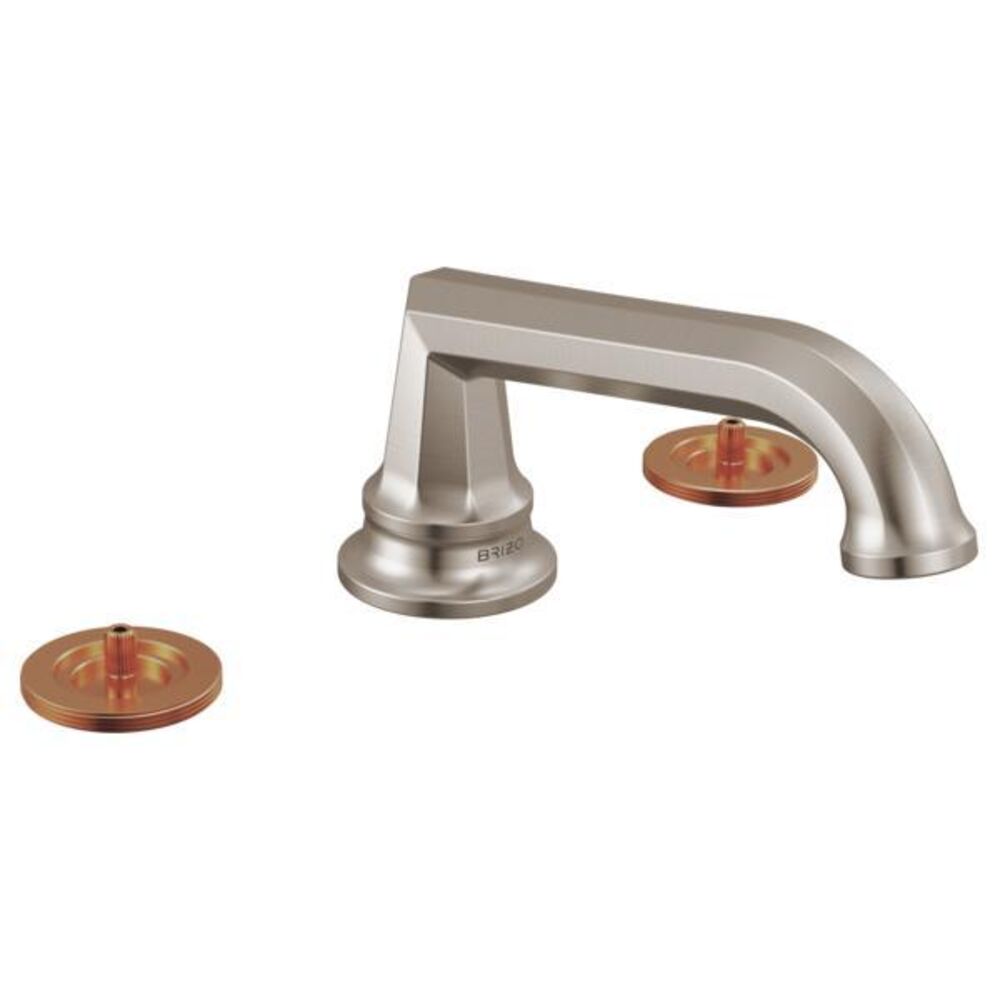 Brizo® 65366LF-NKLHP Beauclere™ Widespread Bathroom Faucet w/ 2-1/4" Arc Spout, Less Handles, 1.2 gpm, Luxe Nickel