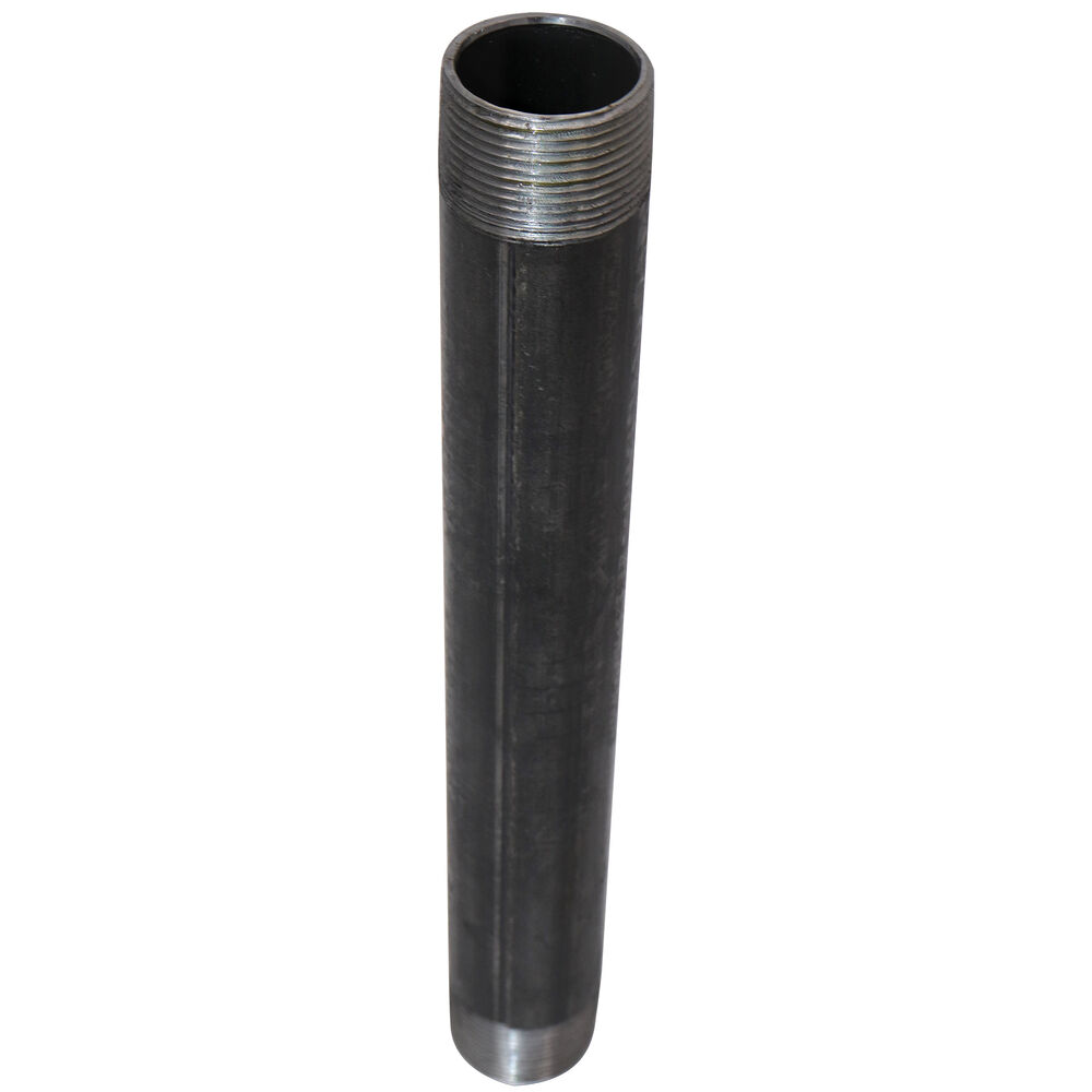 FIG 339 Standard Pipe Nipple, 1-1/4 inx12" L MNPT, Steel, Black, SCH 40/STD, Welded, Import