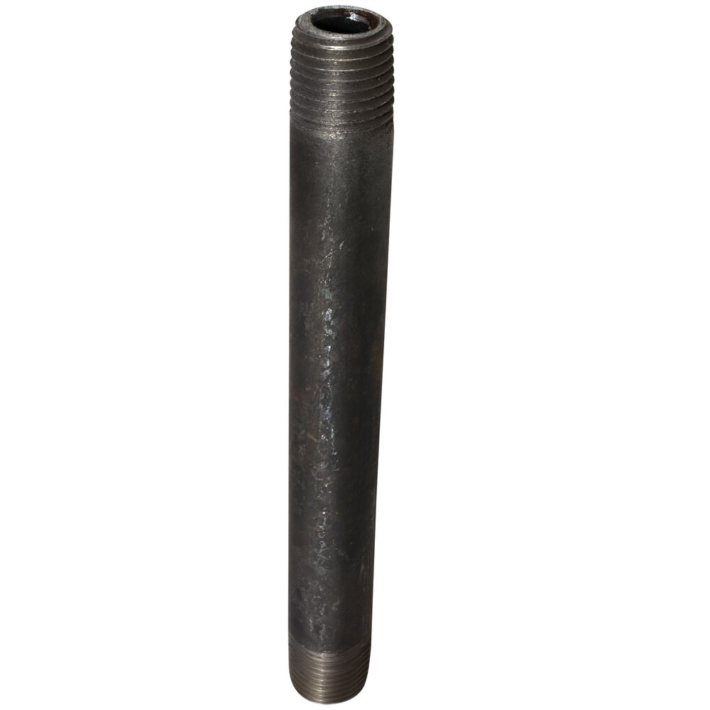 Pipe Nipple, 1/4 inx4-1/2" L NPT, Steel, Black, SCH 80/XH, Welded, Domestic