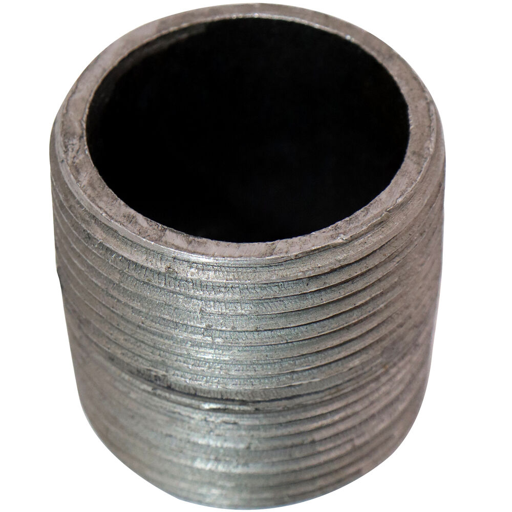 FIG 338 Pipe Nipple, 1-1/4 inx1-5/8" L MNPT, Steel, Black, SCH 80/XH, Welded, Domestic