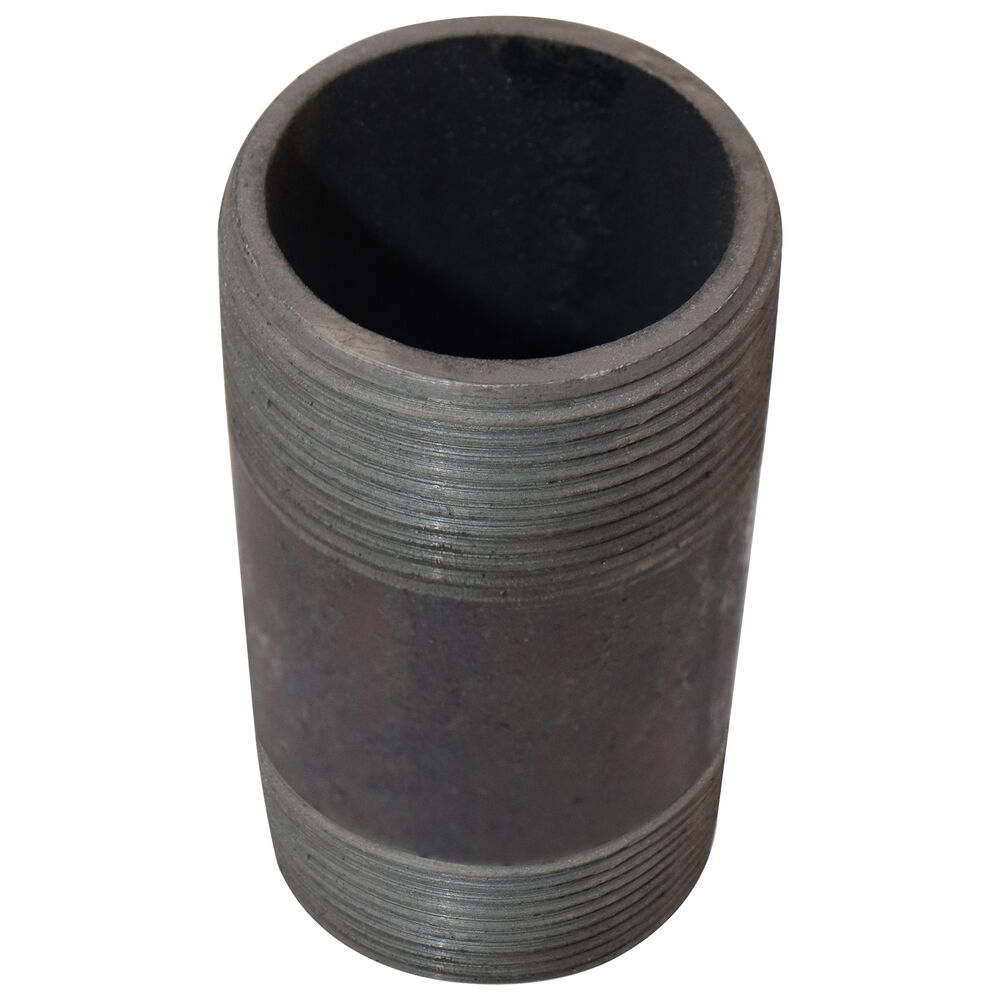 Pipe Nipple, 1-1/2 inx3-1/2" L NPT, Steel, Black, SCH 80/XH, Welded, Domestic