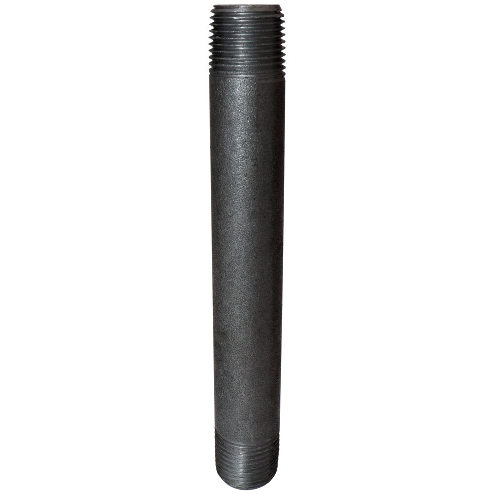 FIG 325 Pipe Nipple, 1/2 inx6" L MNPT, Steel, Black, SCH 80/XH, Seamless, Import