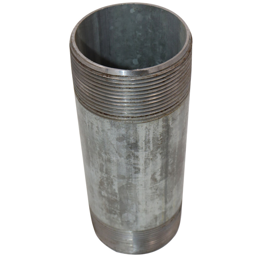 Smith-Cooper® 84NI4030084C Pipe Nipple, 3 inx8-1/2" L Butt Weld, Carbon Steel, Galvanized, SCH 40/STD, Import